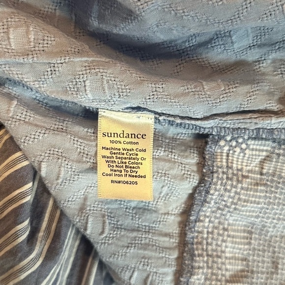 Sundance Mariel Tunic Patchwork Gauzy Oversized Boho Button Down Blouse Top XS - Picture 15 of 16